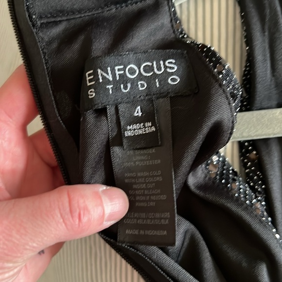 Enfocus studio jumpsuit black with sparkles - Picture 7 of 8